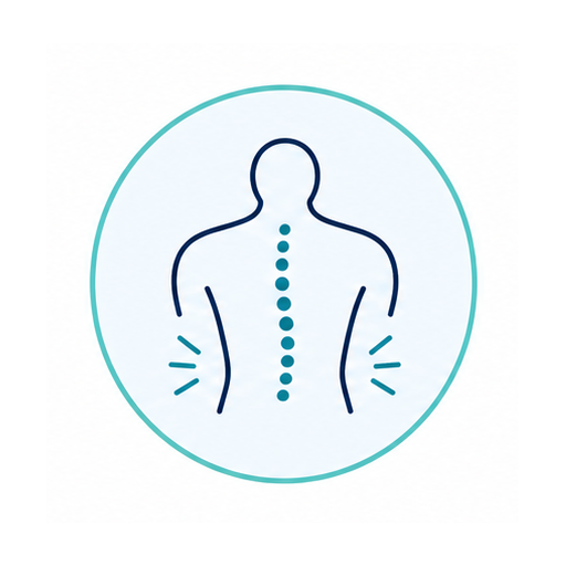 Back pain treatment icon